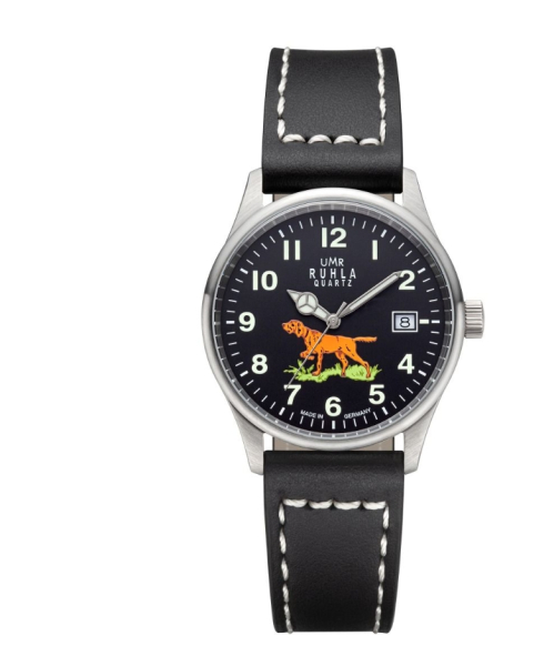 Herren Jagduhr , Armbanduhr mit Hunde Motiv , Jägeruhr , Herren Armbanduhr " Jagdhund "